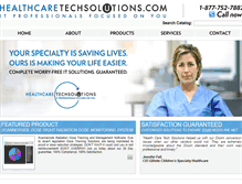 Tablet Screenshot of healthcaretechsolutions.com